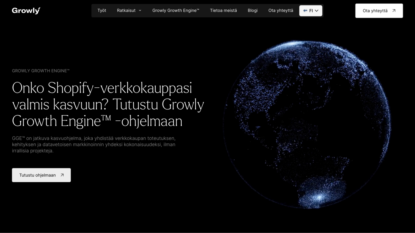 Growly website design showcase 3