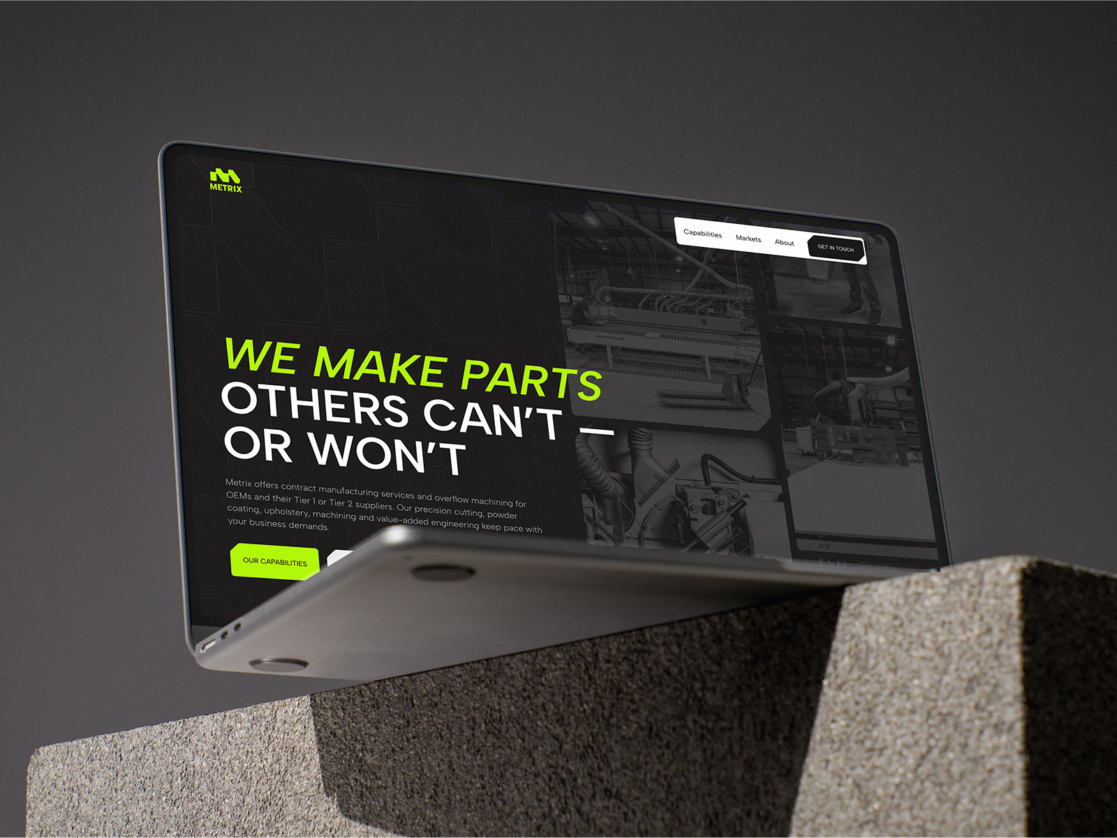 Metrix website case study overview