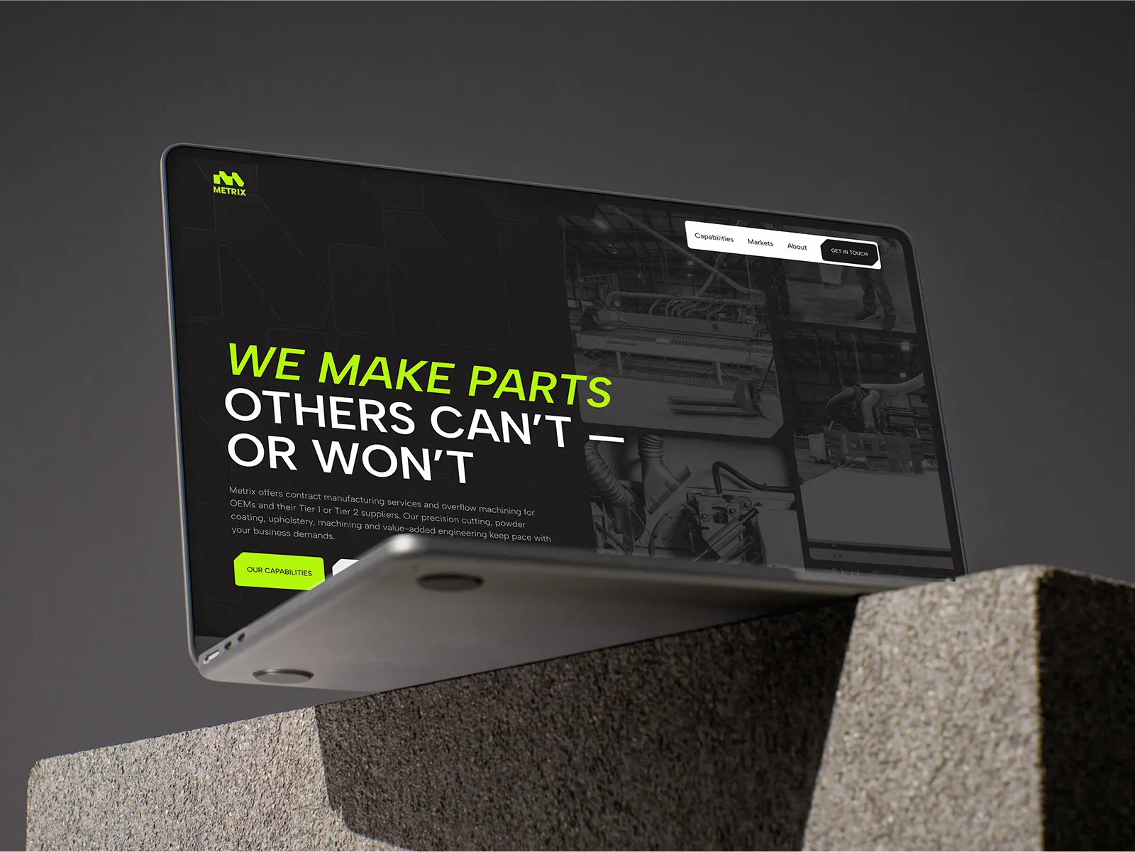 Metrix website case study overview