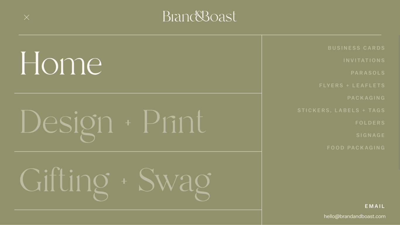 Brand & Boast website design showcase 2