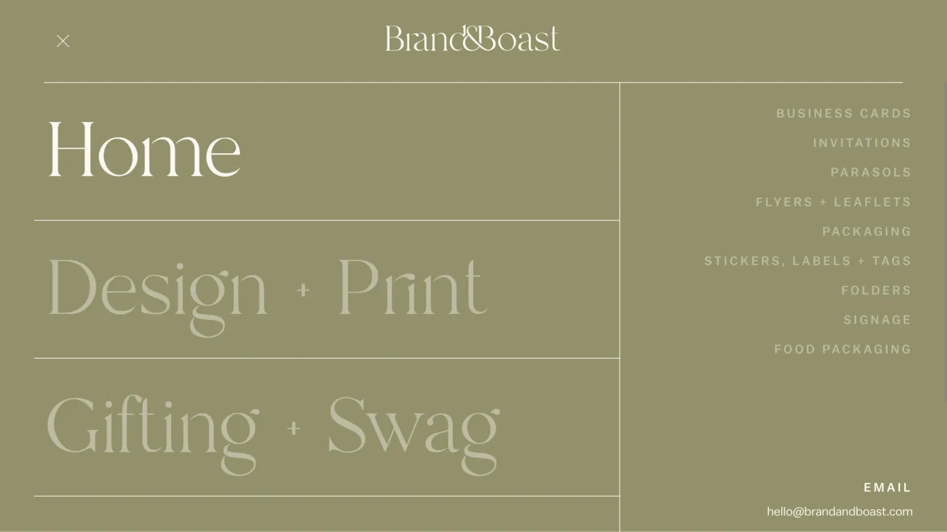 Brand & Boast website design showcase 2