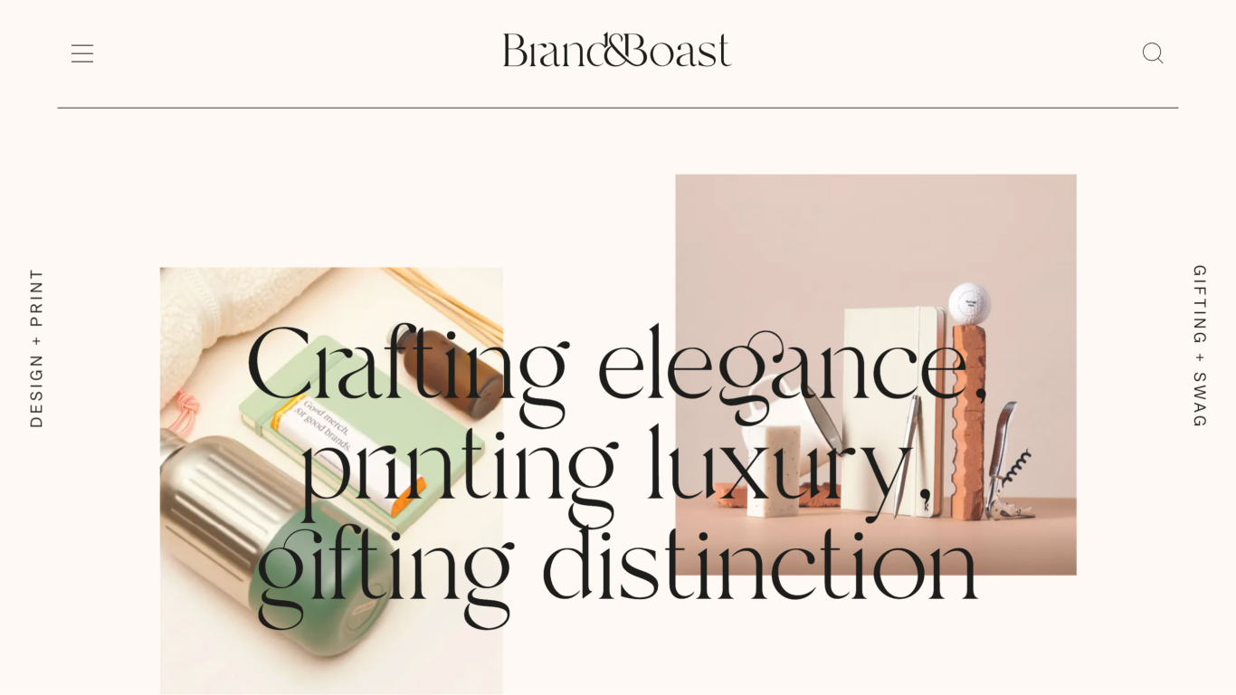 Brand & Boast website design showcase 1