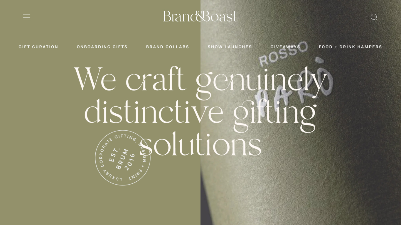Brand & Boast website design showcase 4