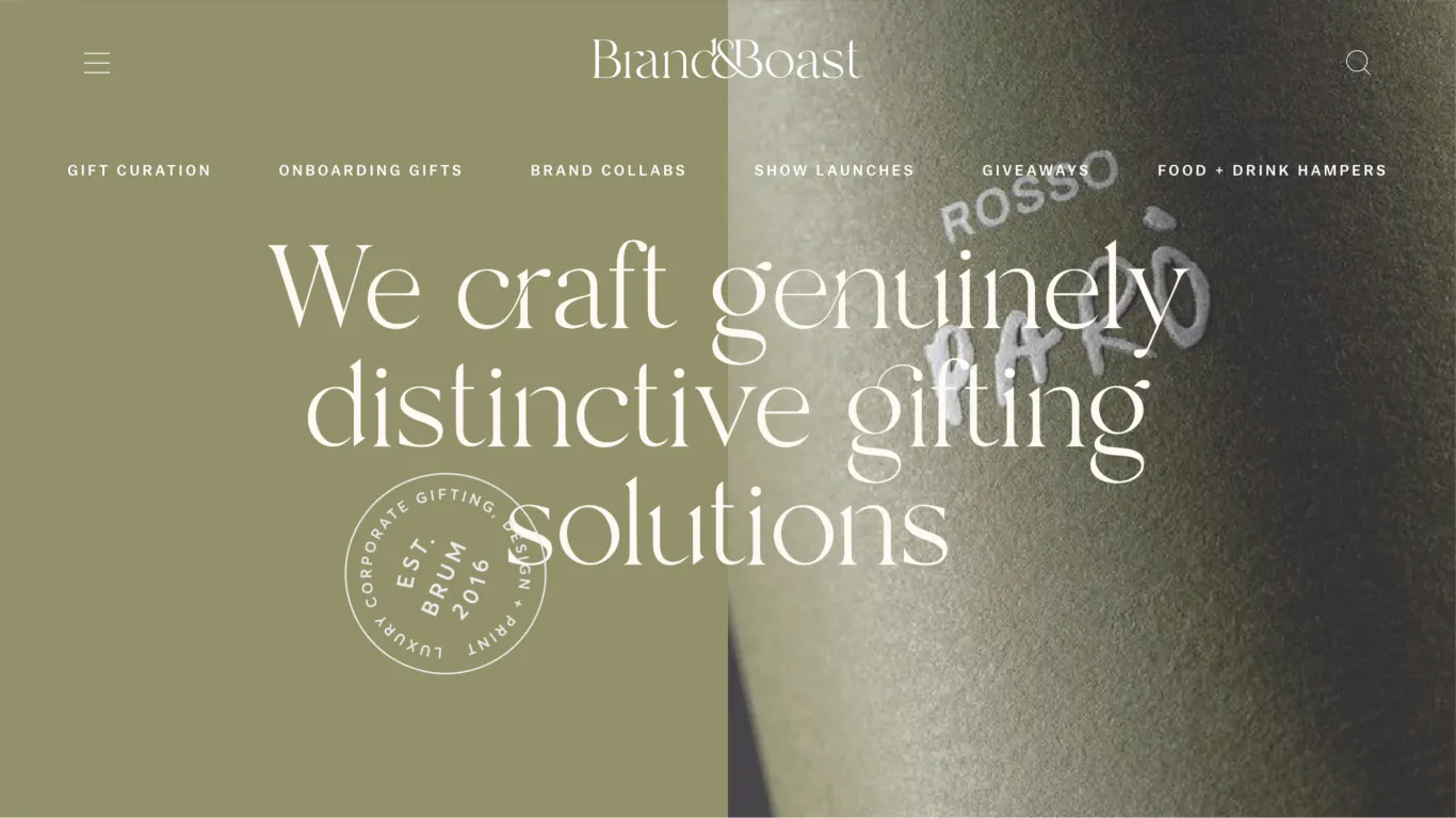 Brand & Boast website design showcase 4