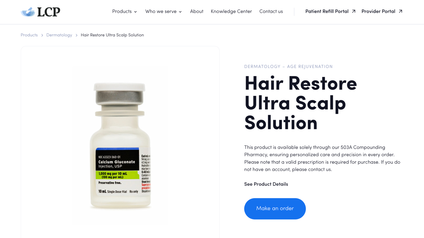 Lexington Compounding Pharmacy website design showcase 3