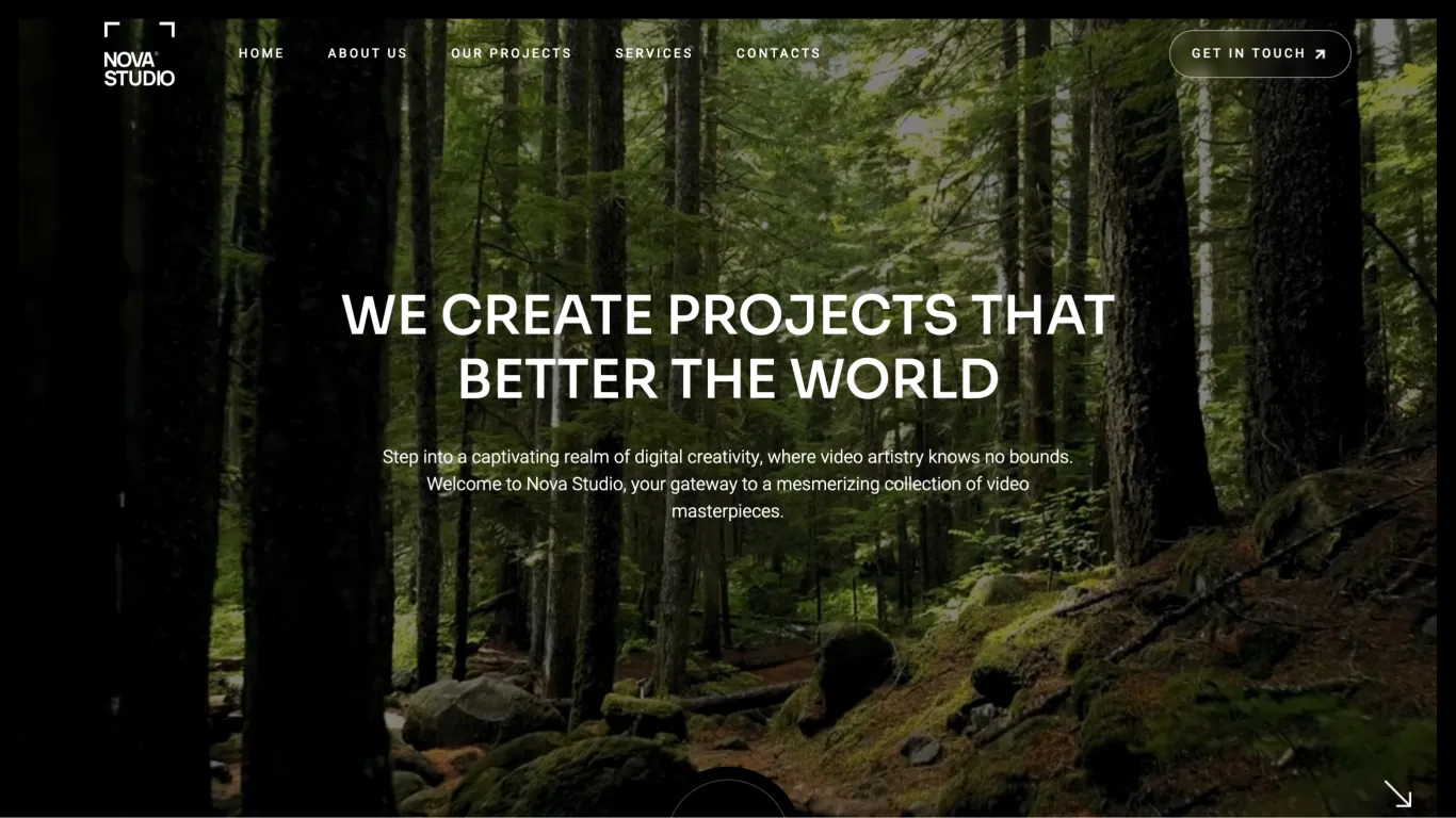 Nova Studio website design showcase 1