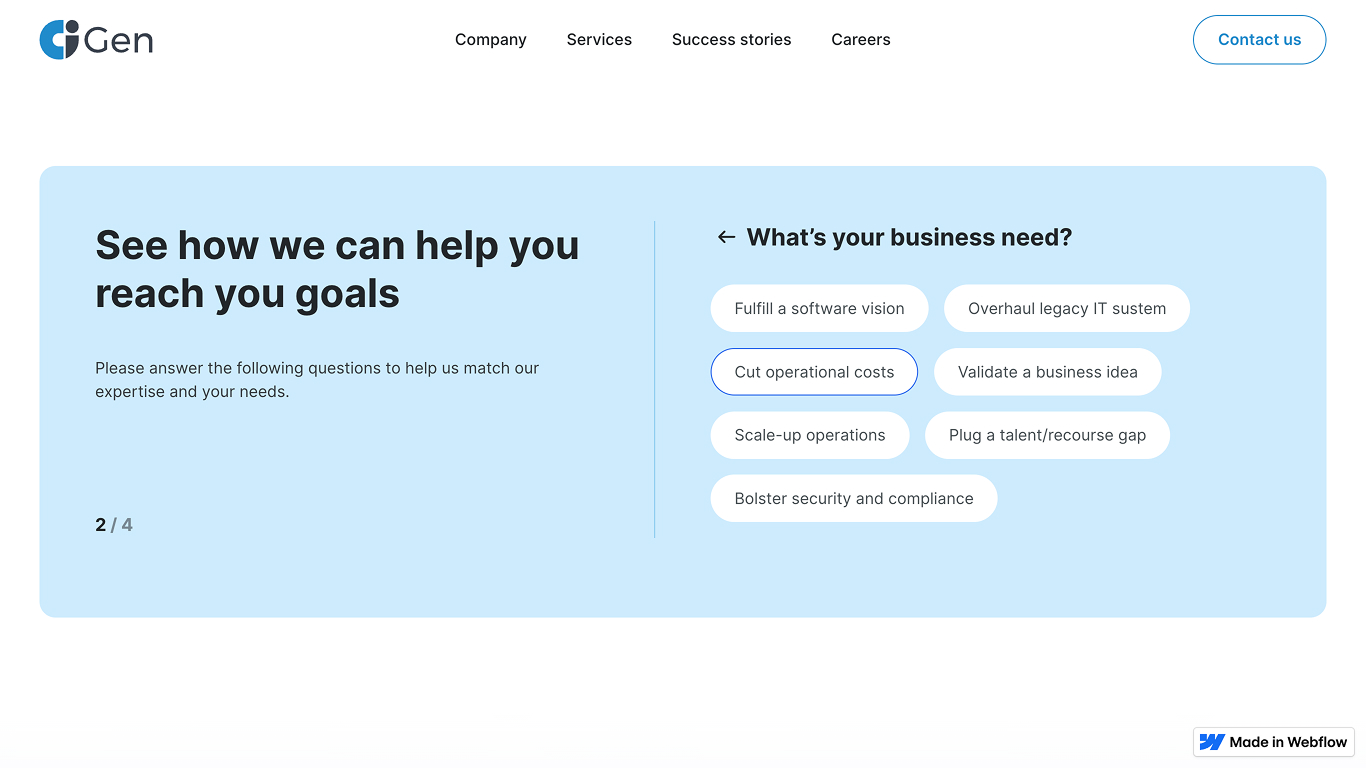 CiGen website design showcase 2