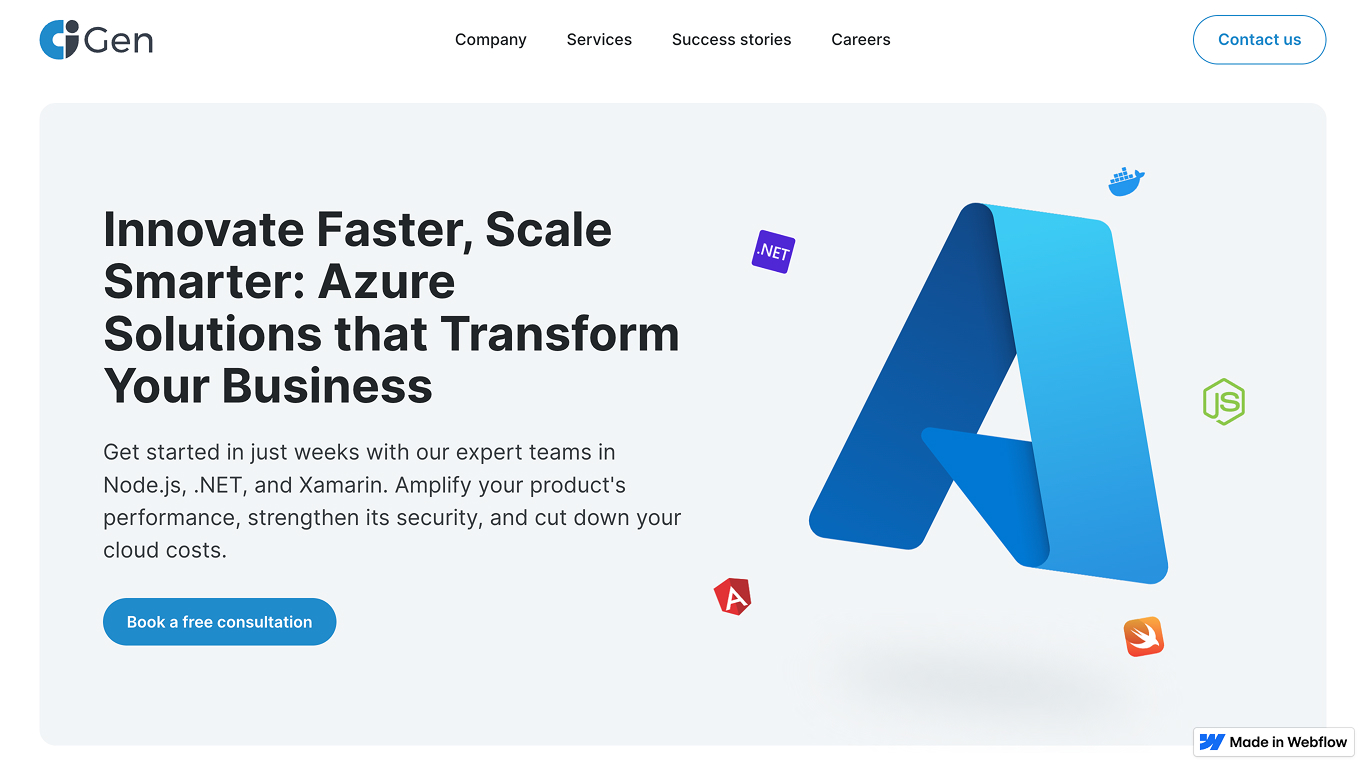 CiGen website design showcase 1