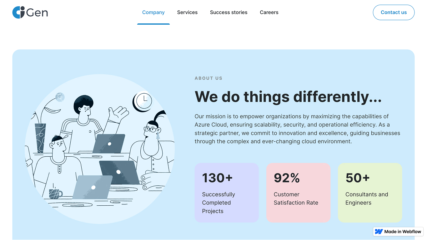 CiGen website design showcase 4