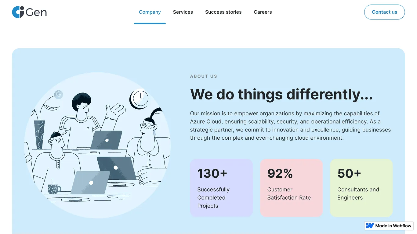 CiGen website design showcase 4
