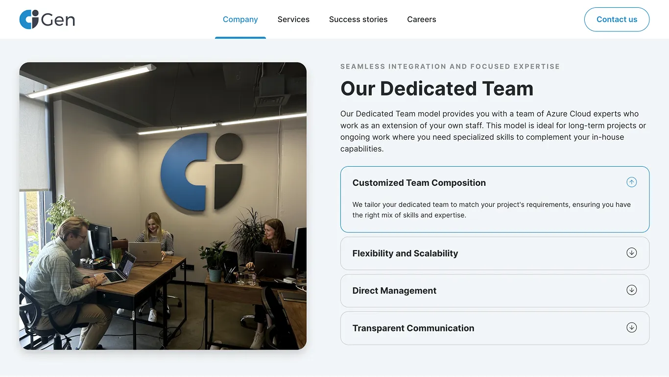 CiGen website design showcase 5