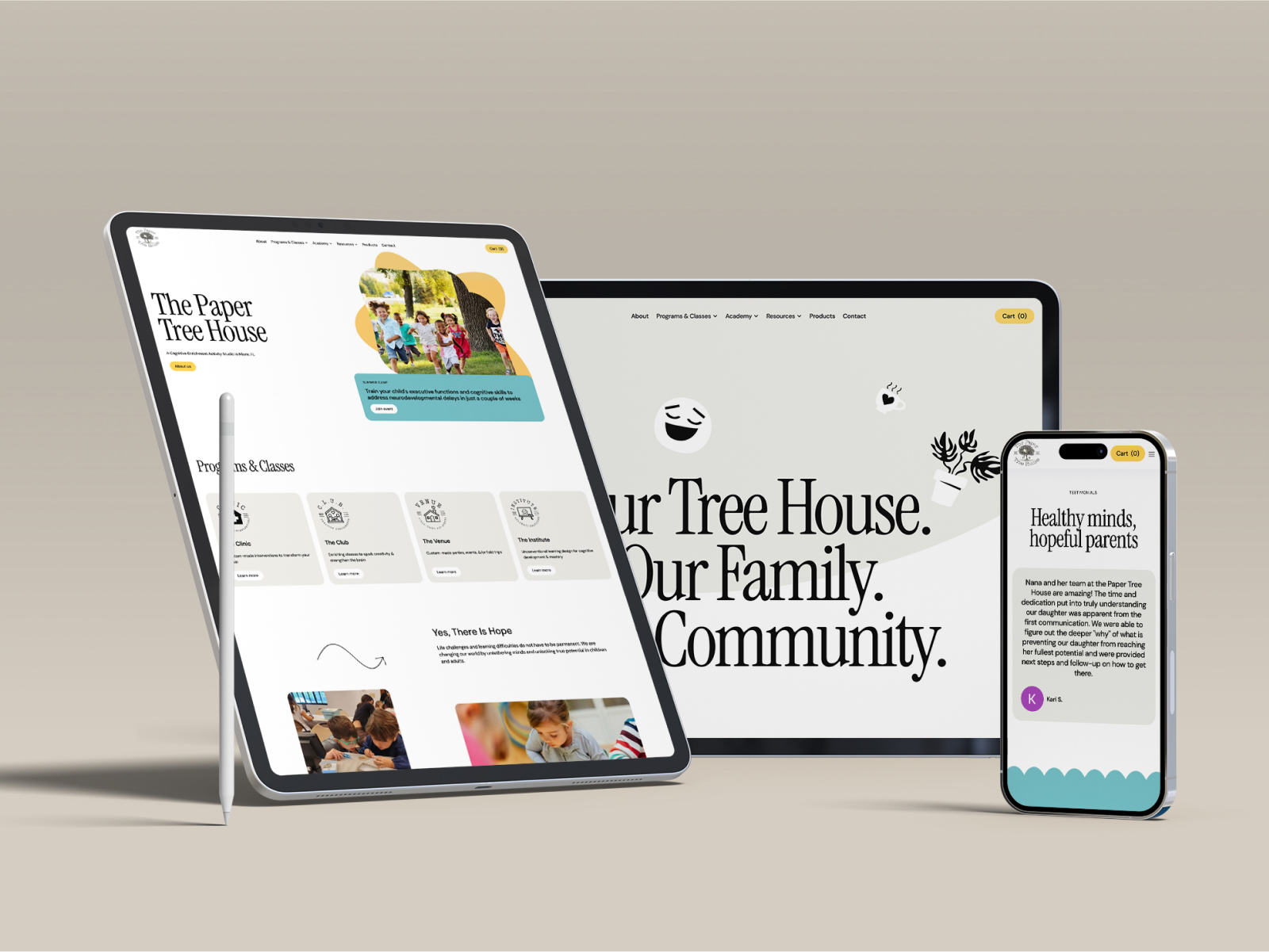 The Paper Tree House website case study overview