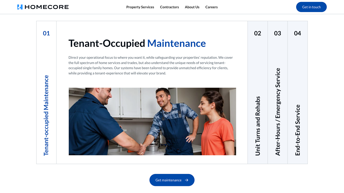 Homecore website design showcase 2