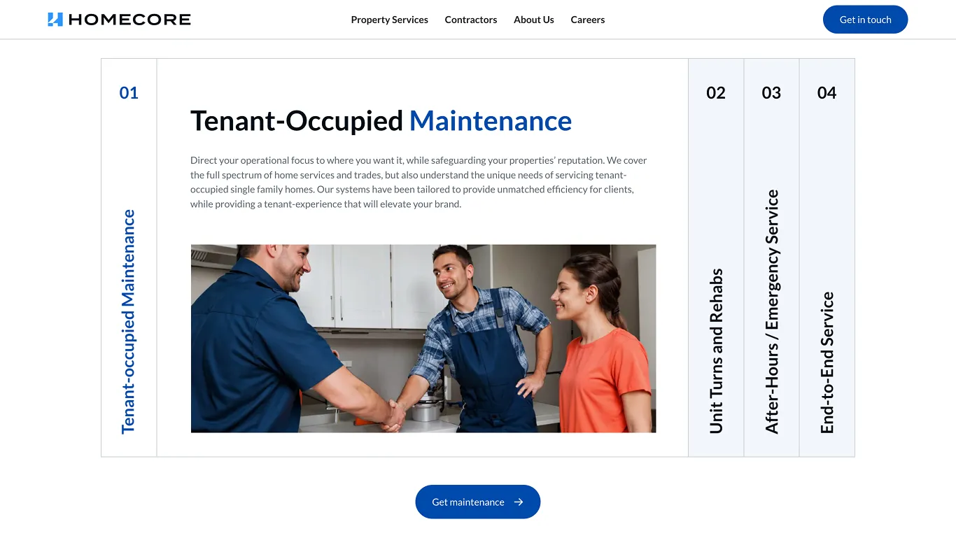 Homecore website design showcase 2