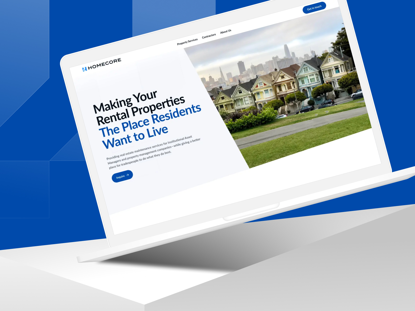 Homecore website case study overview