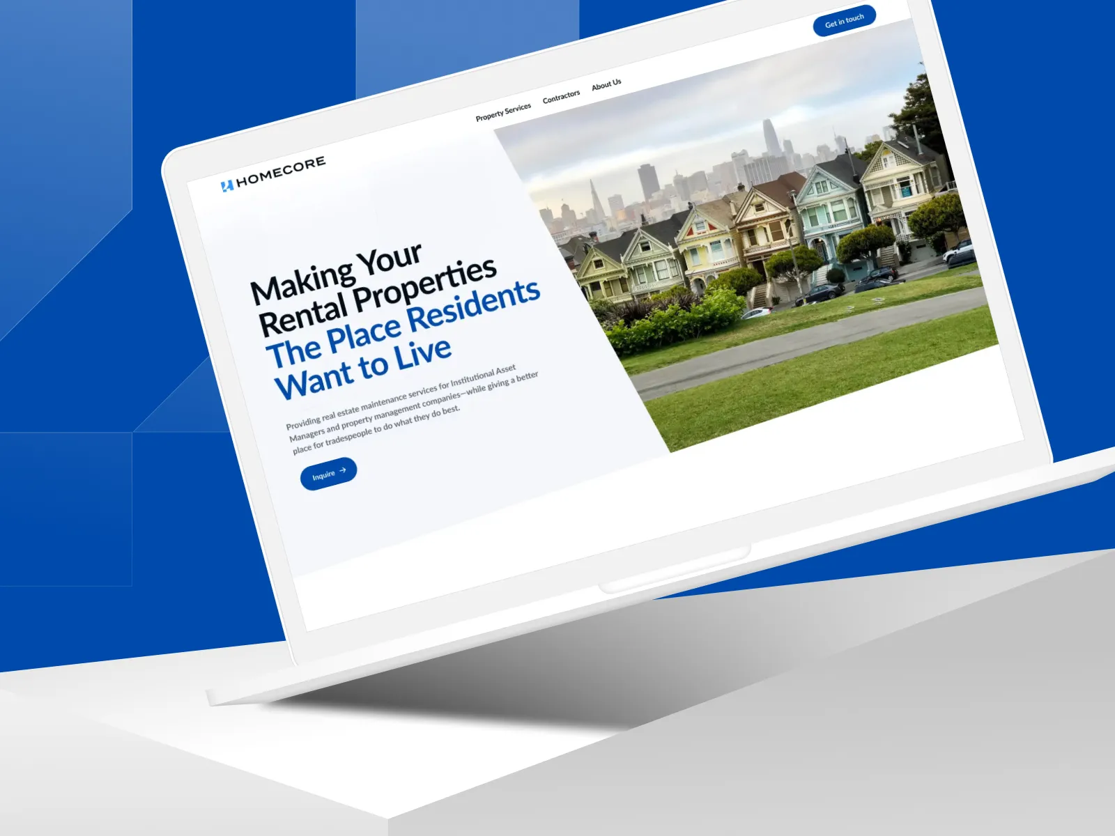 Homecore website case study overview