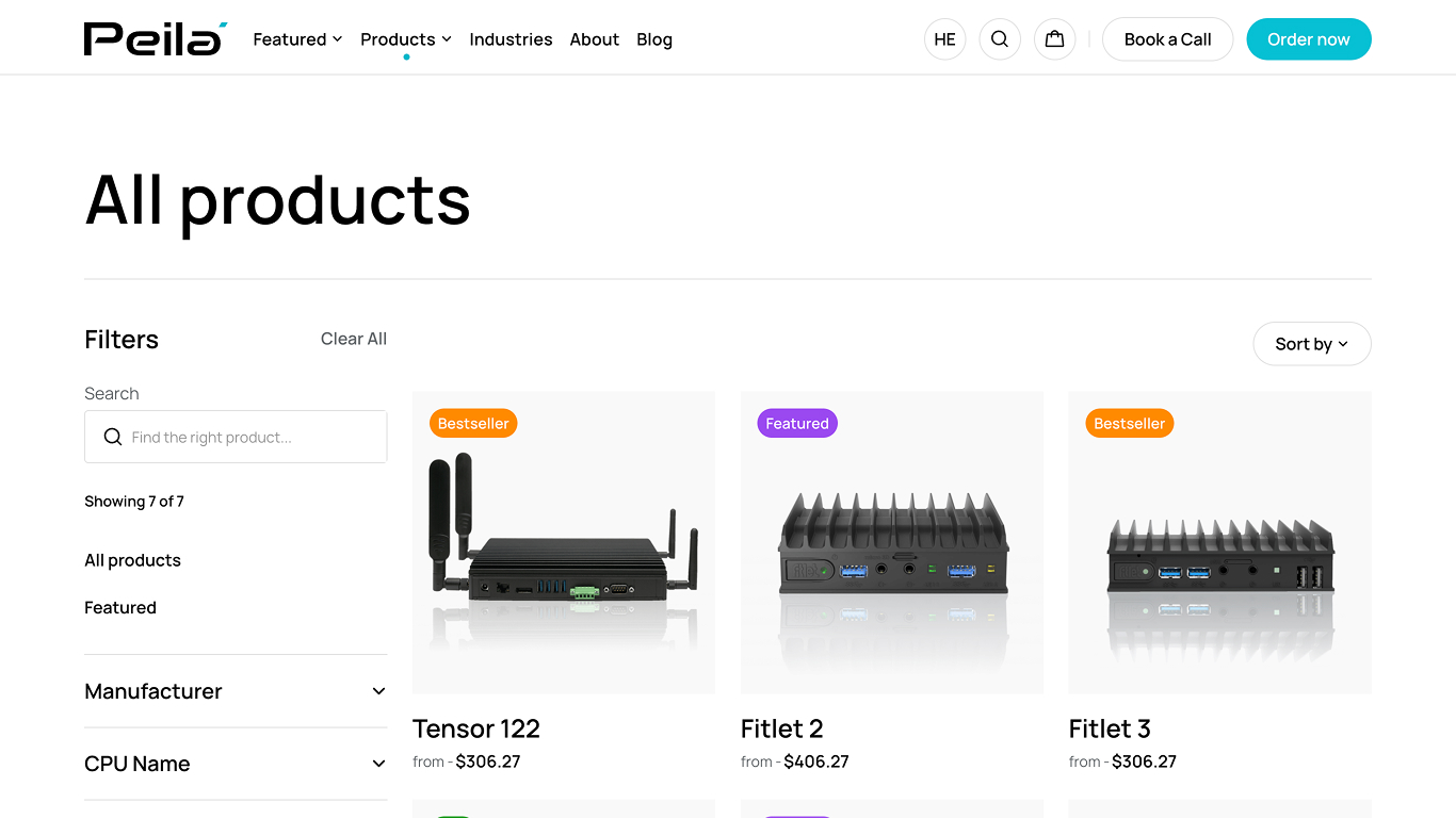 Peila website design showcase 2