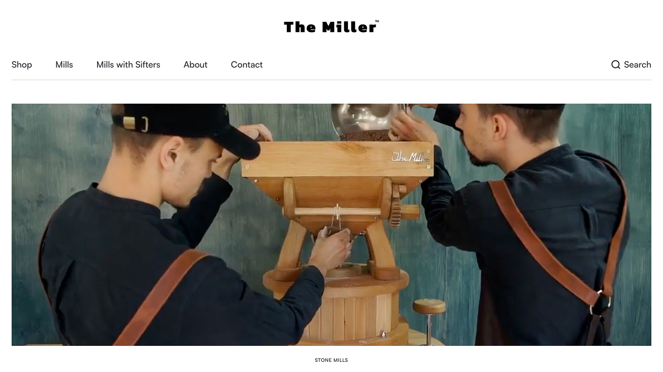 The Miller website design showcase 1