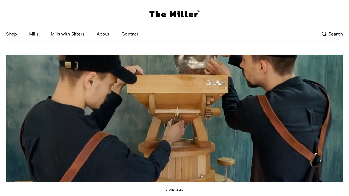 The Miller website design showcase 1