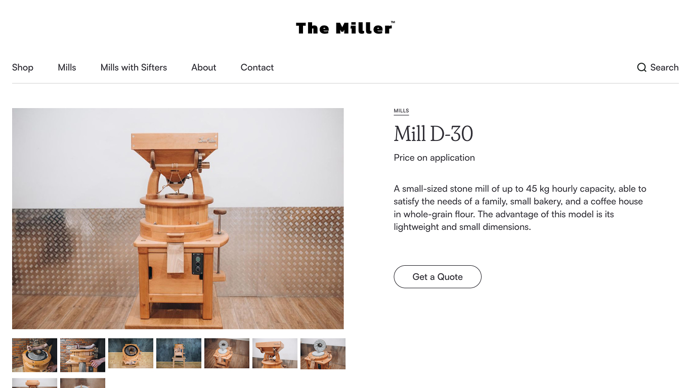 The Miller website design showcase 2