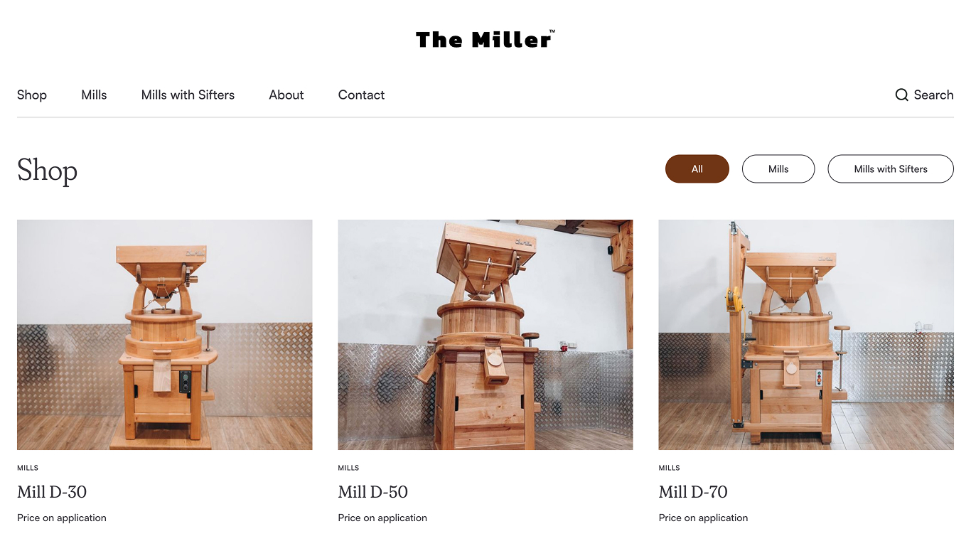 The Miller website design showcase 3