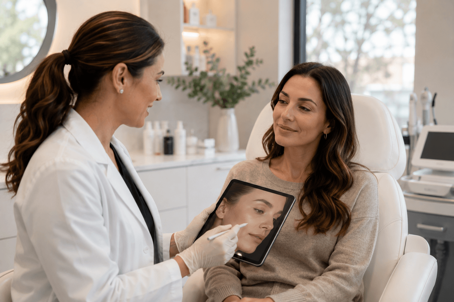  Provider performing a medical aesthetics treatment in Los Gatos, California