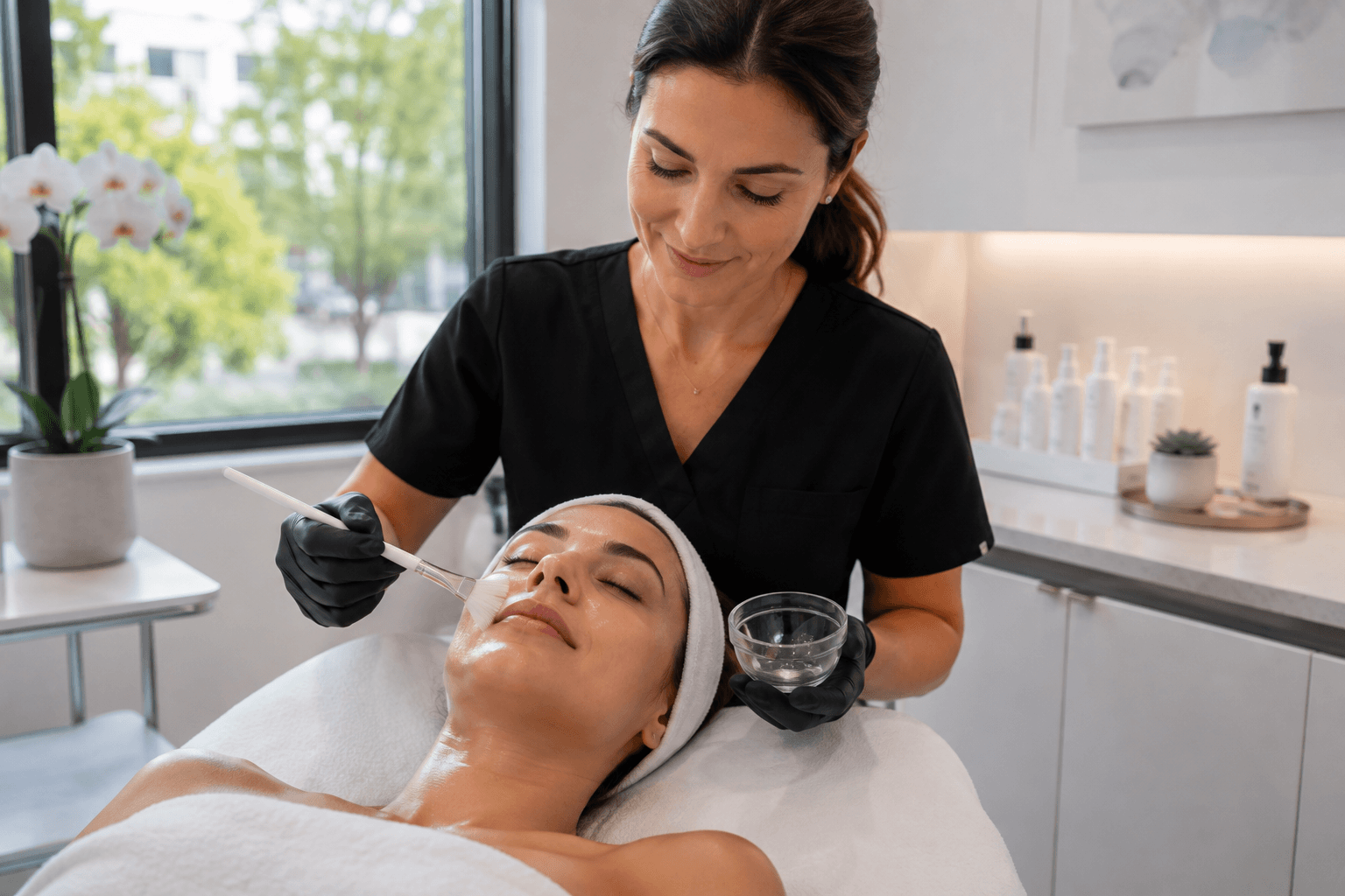 Skin after a derma peel treatment in Los Gatos, California