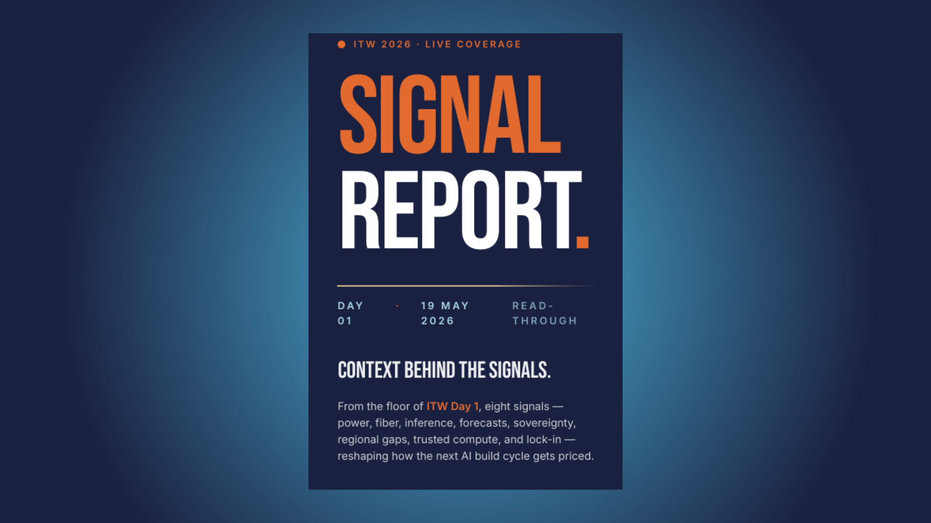 Image of the DCS signals report