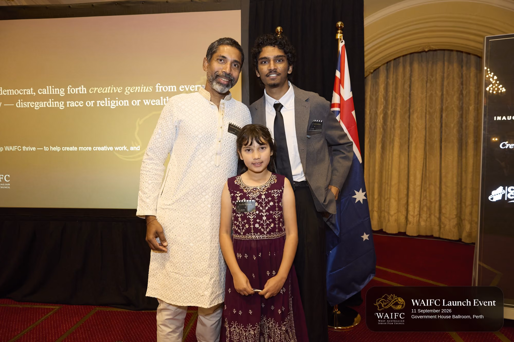 WAIFC Inaugural Launch Event — Government House Ballroom, Perth.