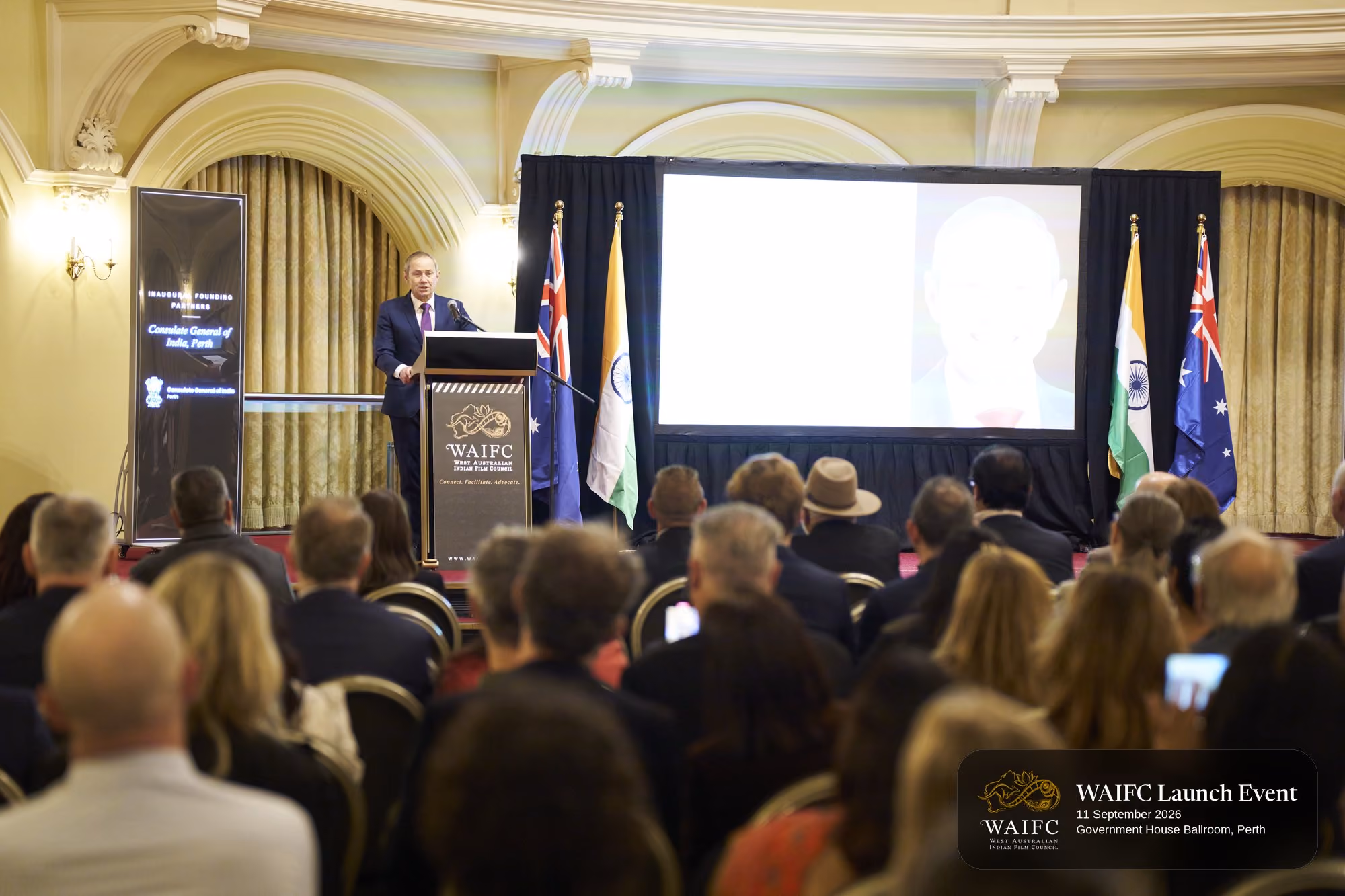 WAIFC Inaugural Launch Event — Government House Ballroom, Perth.