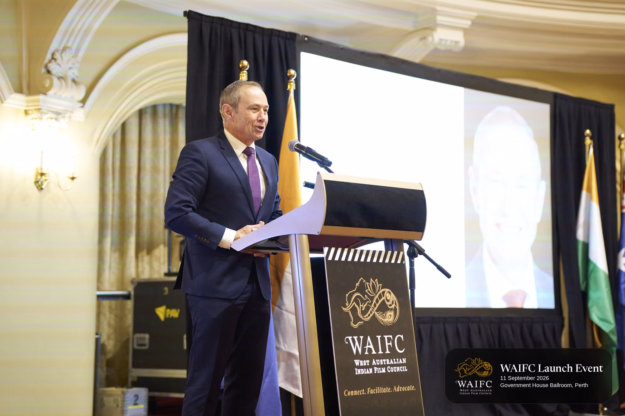 WAIFC Inaugural Launch Event — Government House Ballroom, Perth.