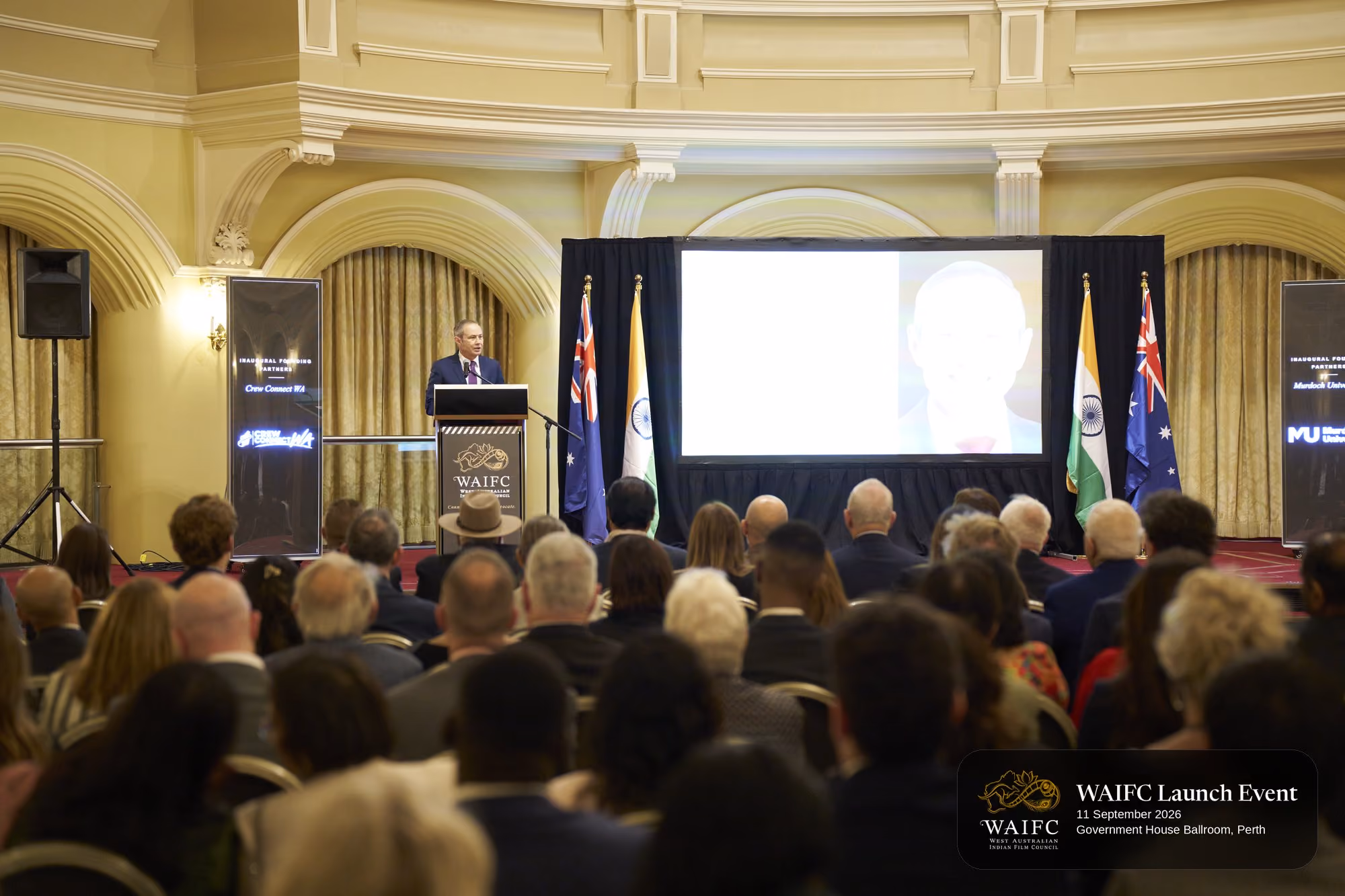 WAIFC Inaugural Launch Event — Government House Ballroom, Perth.