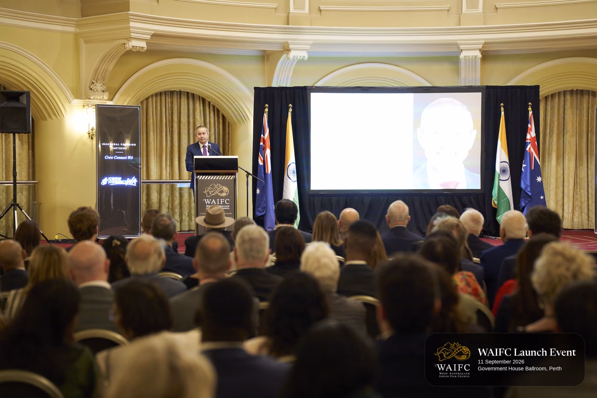 WAIFC Inaugural Launch Event — Government House Ballroom, Perth.