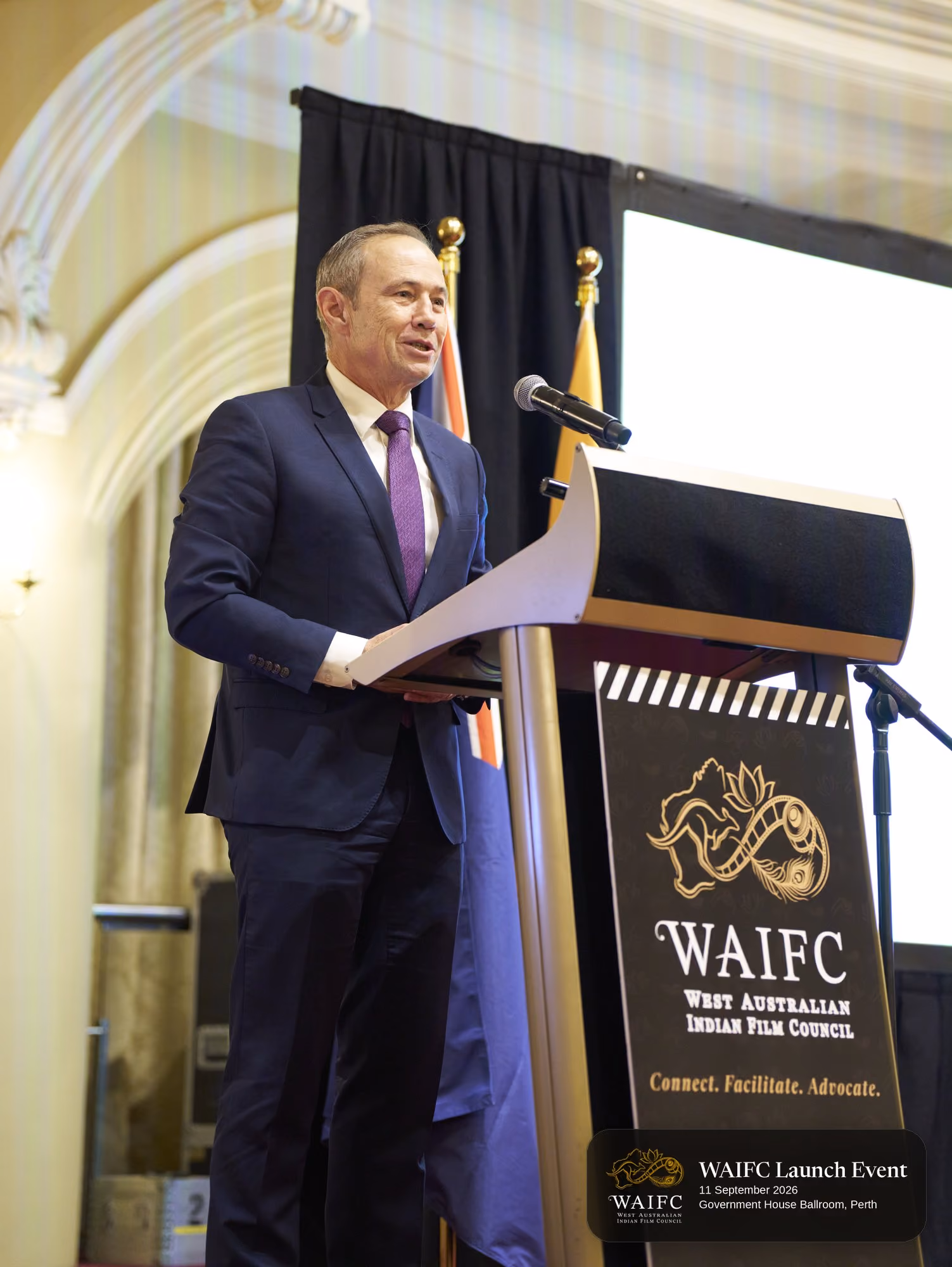 WAIFC Inaugural Launch Event — Government House Ballroom, Perth.