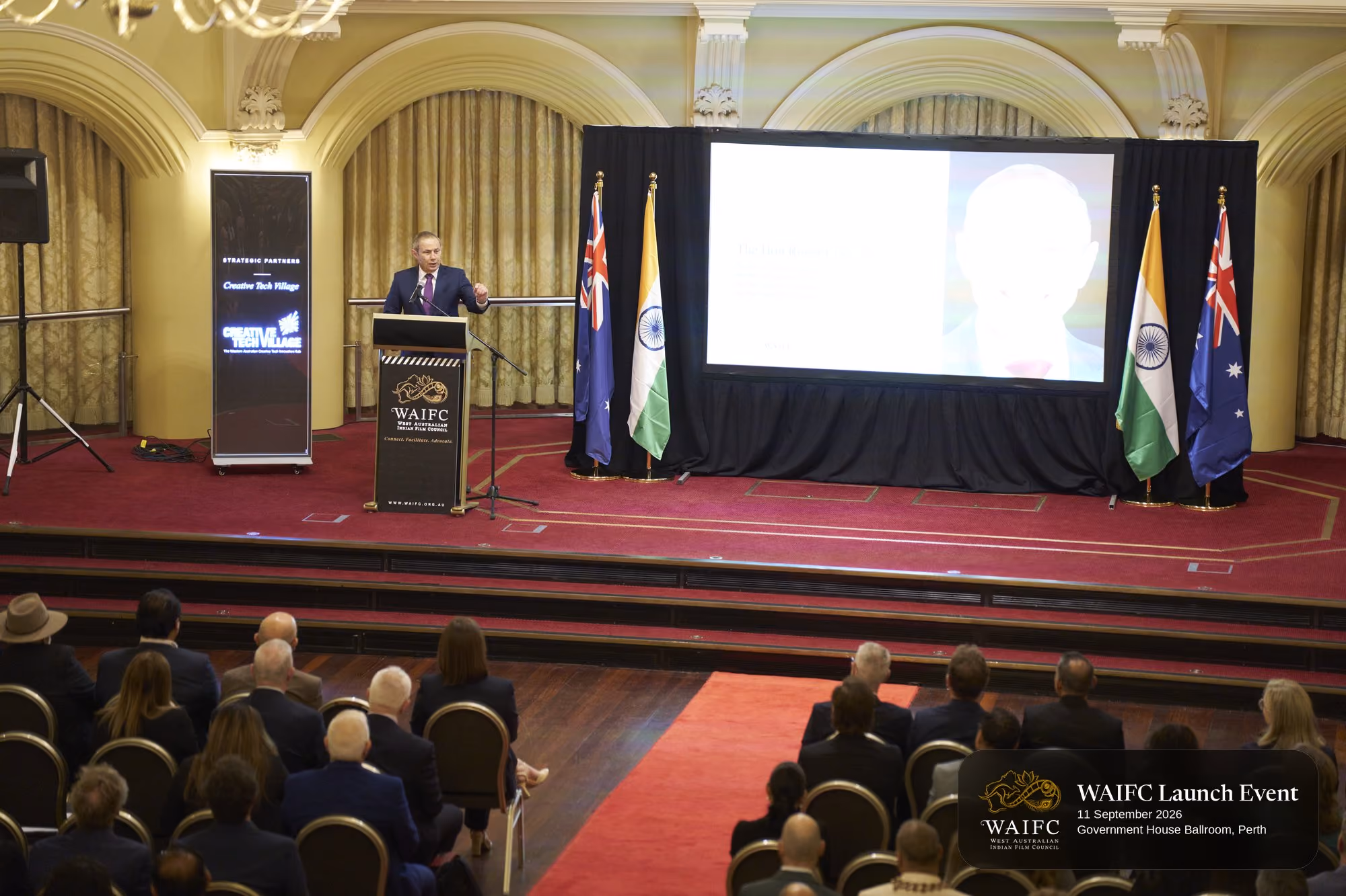 WAIFC Inaugural Launch Event — Government House Ballroom, Perth.