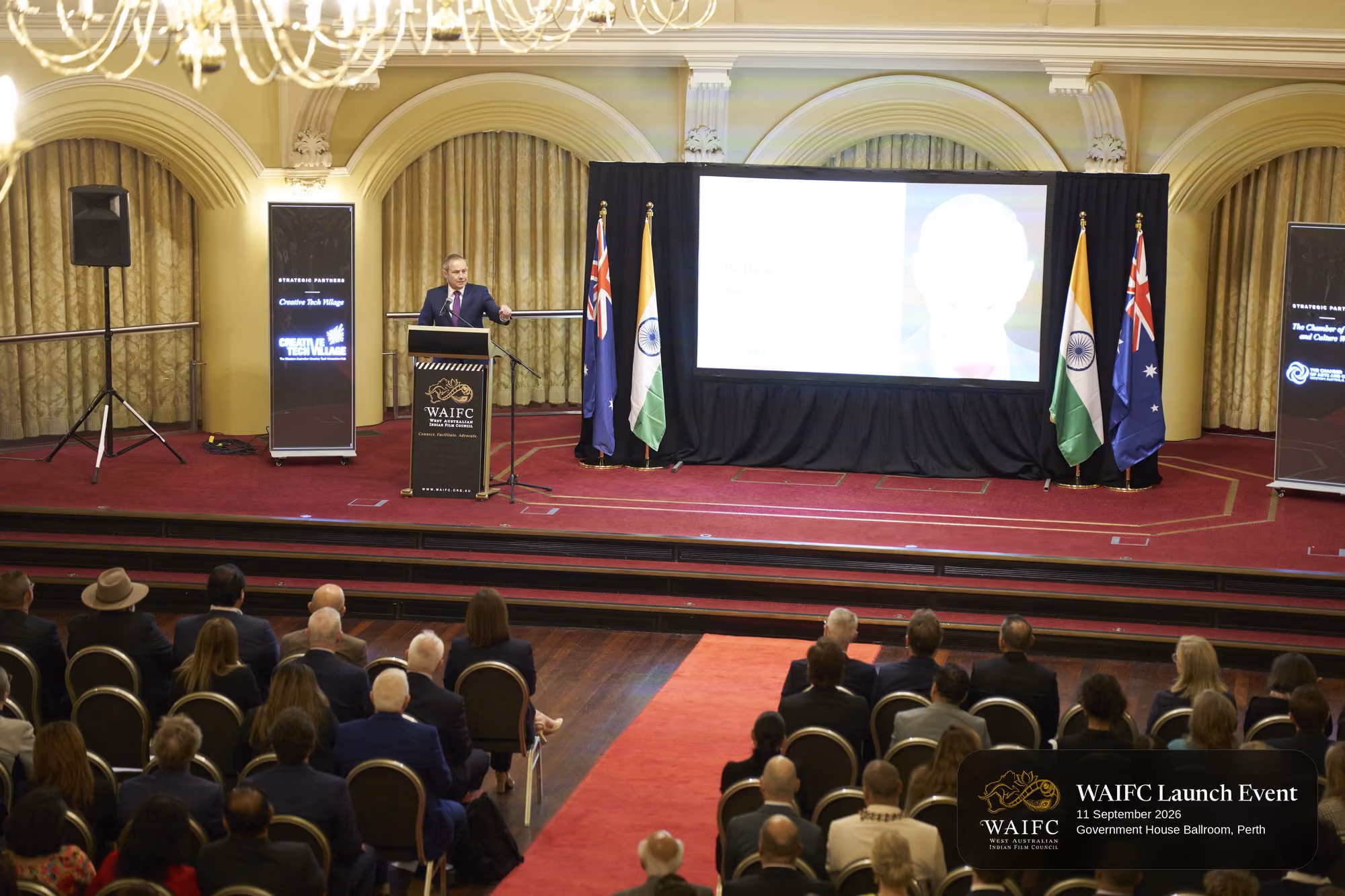 WAIFC Inaugural Launch Event — Government House Ballroom, Perth.