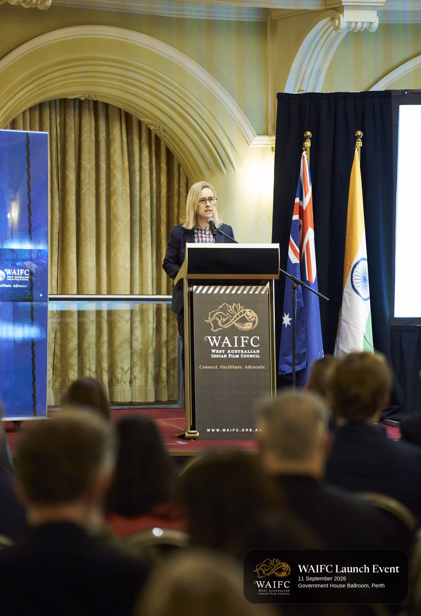 WAIFC Inaugural Launch Event — Government House Ballroom, Perth.