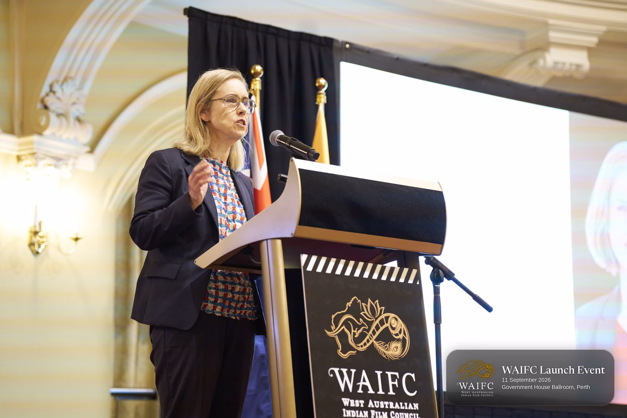 WAIFC Inaugural Launch Event — Government House Ballroom, Perth.