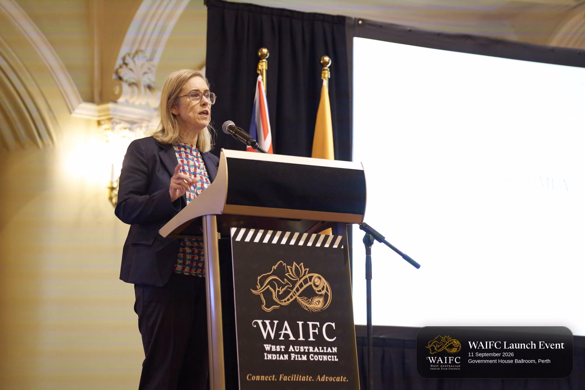 WAIFC Inaugural Launch Event — Government House Ballroom, Perth.