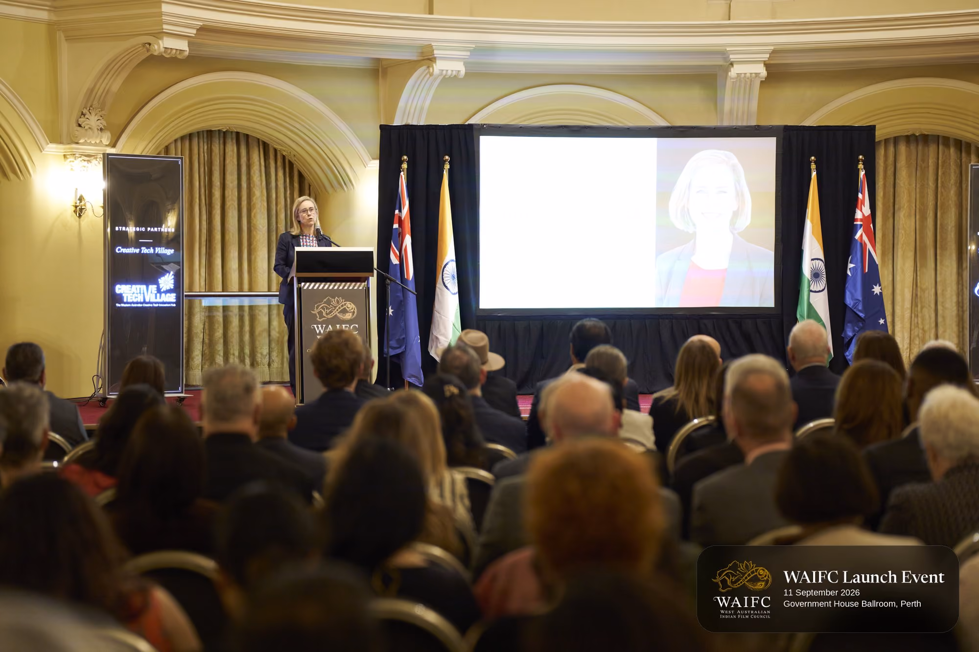 WAIFC Inaugural Launch Event — Government House Ballroom, Perth.