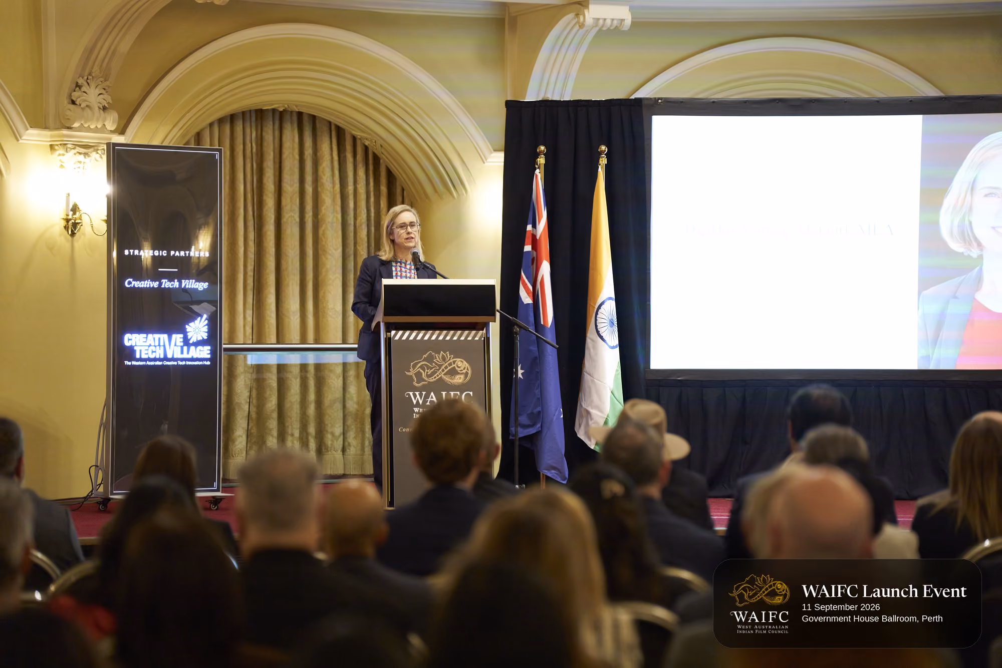 WAIFC Inaugural Launch Event — Government House Ballroom, Perth.