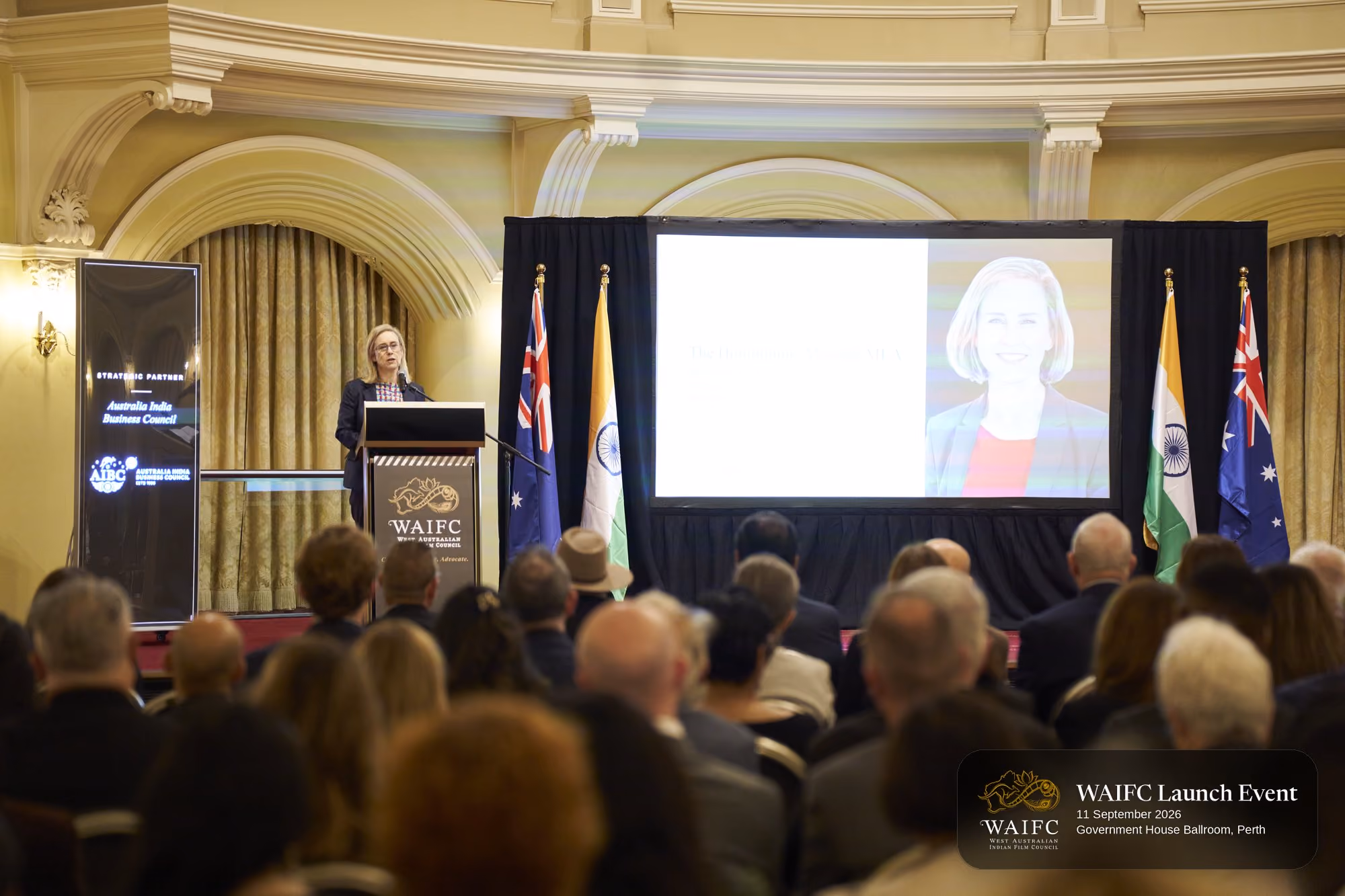 WAIFC Inaugural Launch Event — Government House Ballroom, Perth.