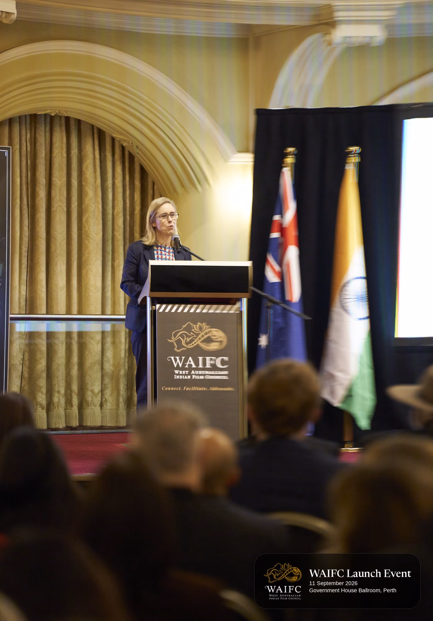 WAIFC Inaugural Launch Event — Government House Ballroom, Perth.