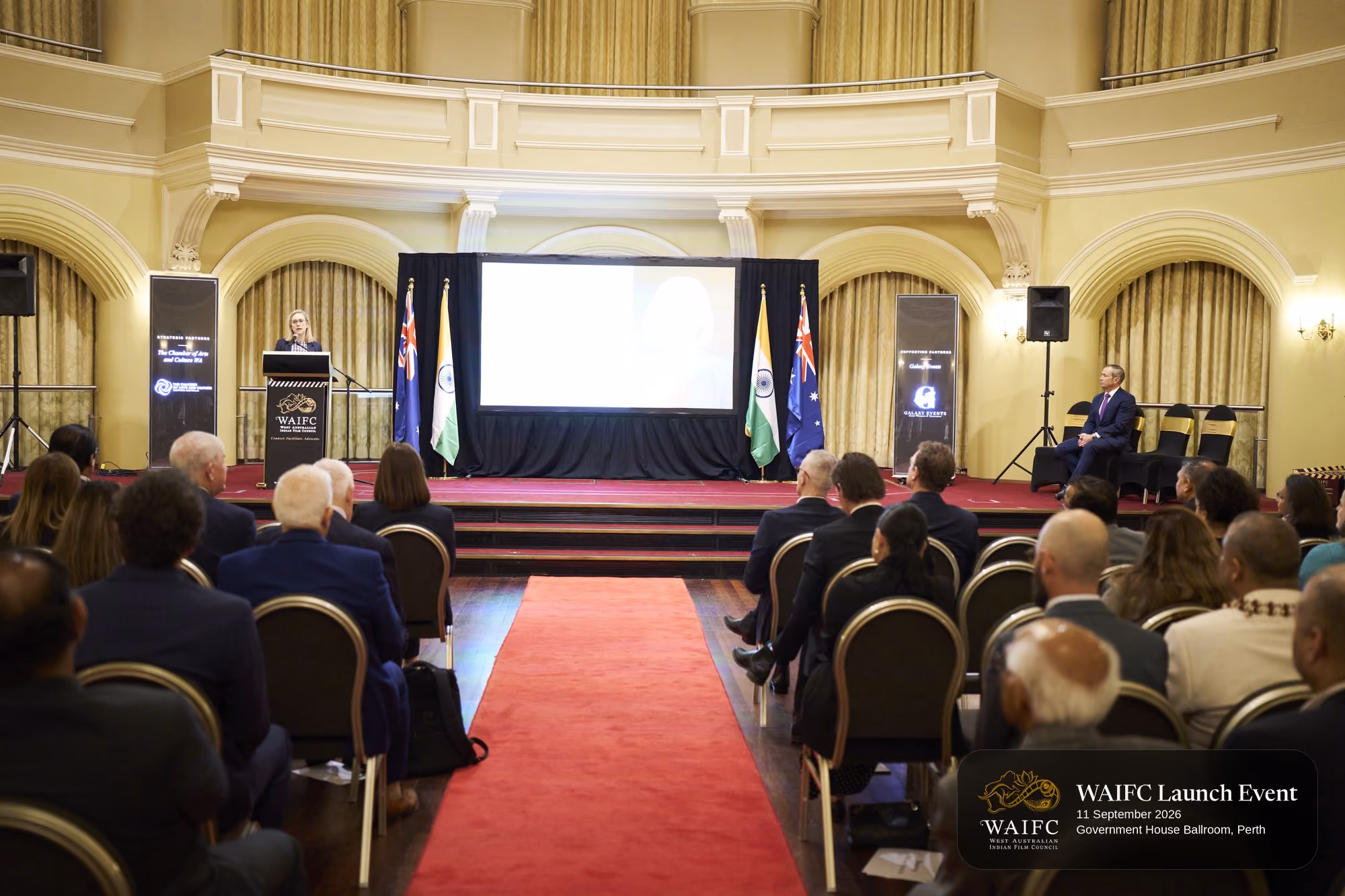 WAIFC Inaugural Launch Event — Government House Ballroom, Perth.