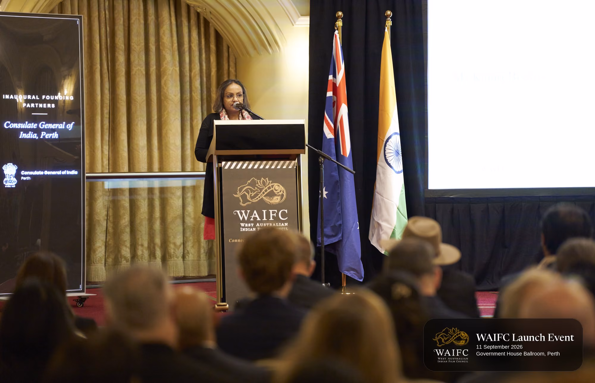 WAIFC Inaugural Launch Event — Government House Ballroom, Perth.