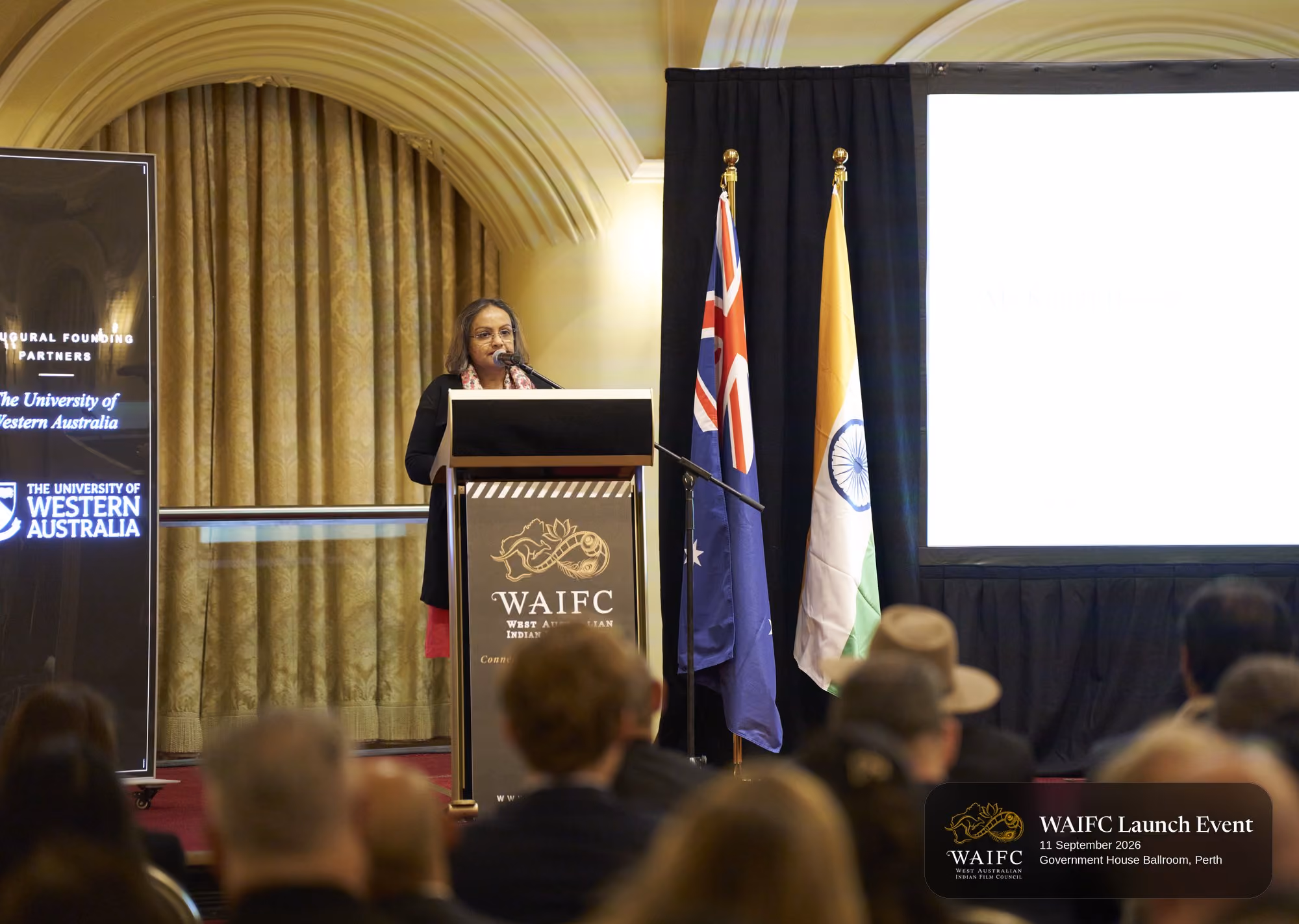 WAIFC Inaugural Launch Event — Government House Ballroom, Perth.