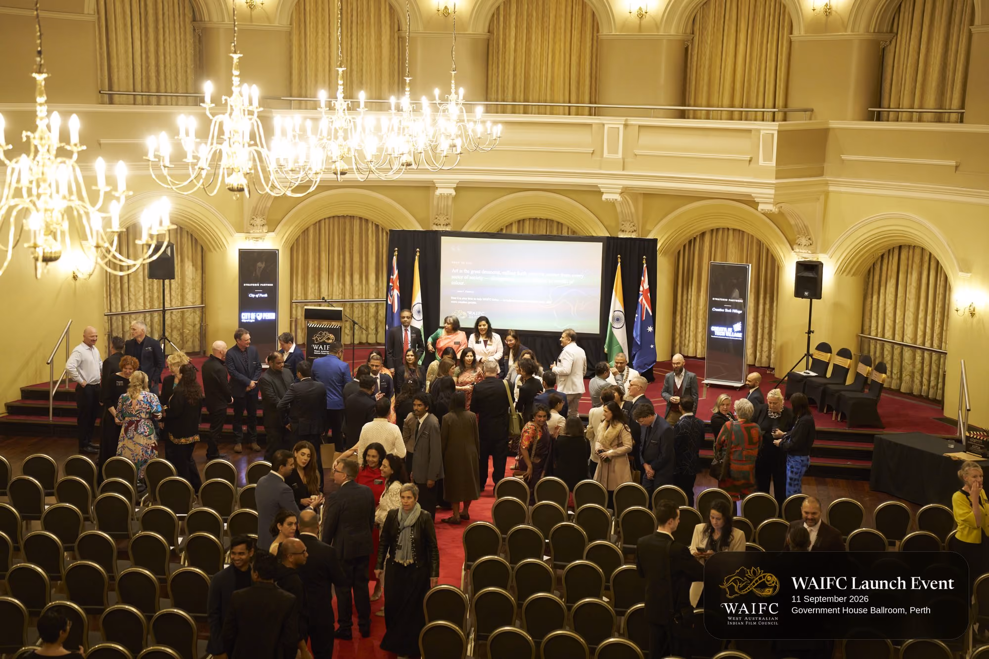 WAIFC Inaugural Launch Event — Government House Ballroom, Perth.