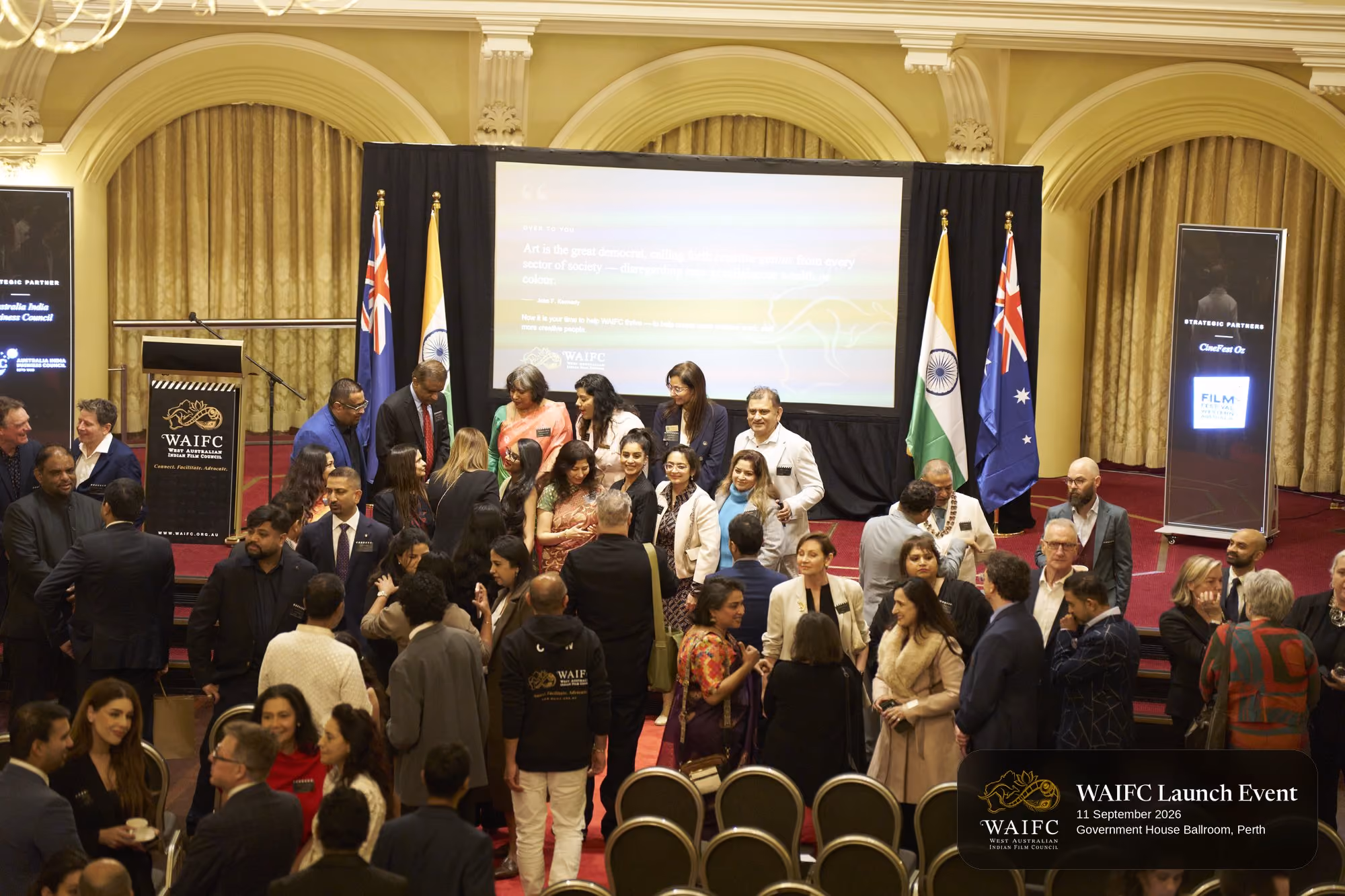 WAIFC Inaugural Launch Event — Government House Ballroom, Perth.