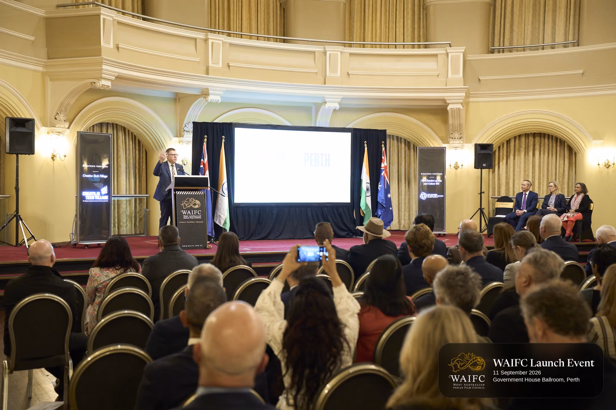 WAIFC Inaugural Launch Event — Government House Ballroom, Perth.