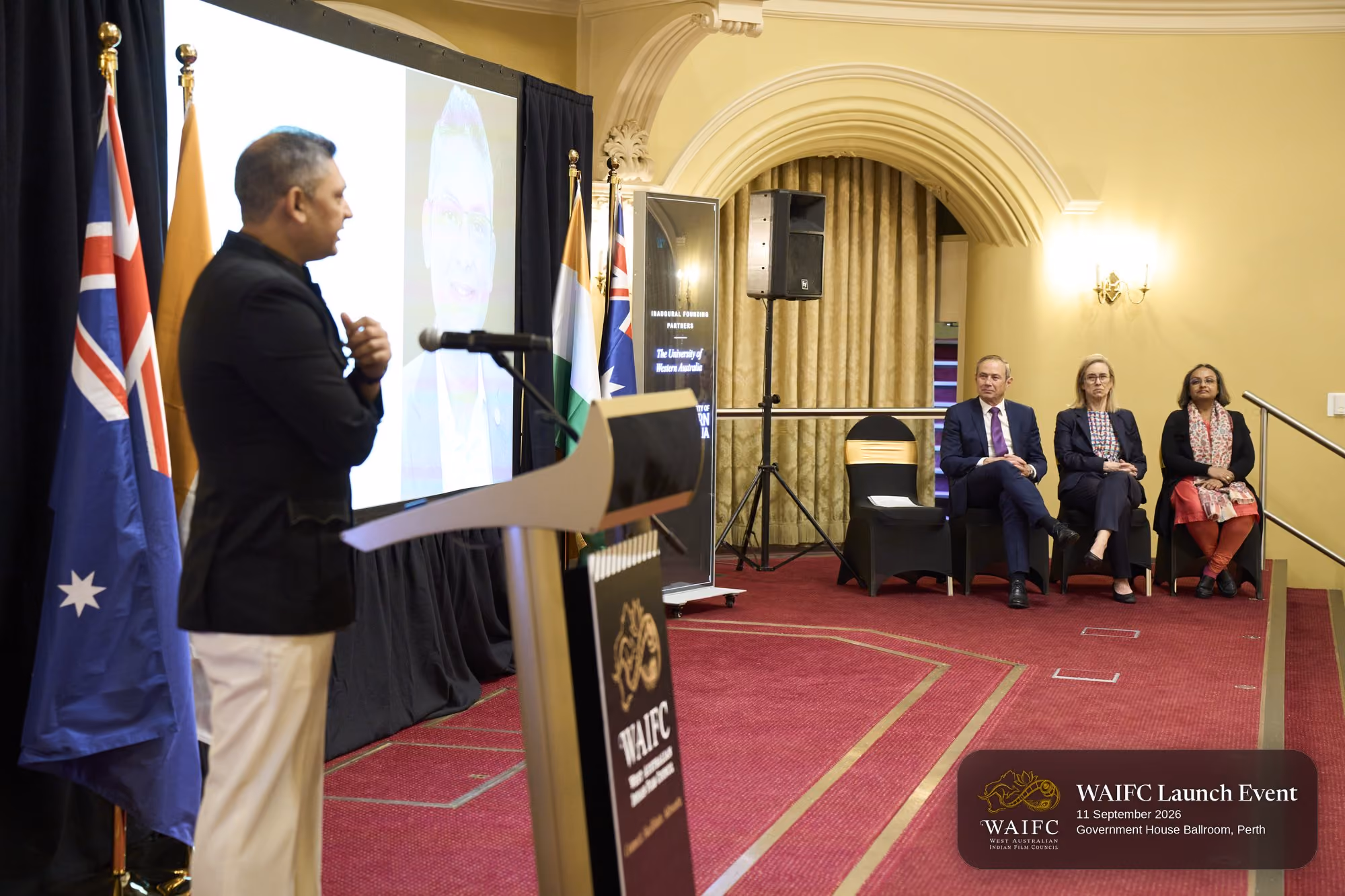 WAIFC Inaugural Launch Event — Government House Ballroom, Perth.